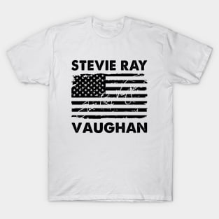 Retro American Flag Stevie Ray Music Gift T-Shirt